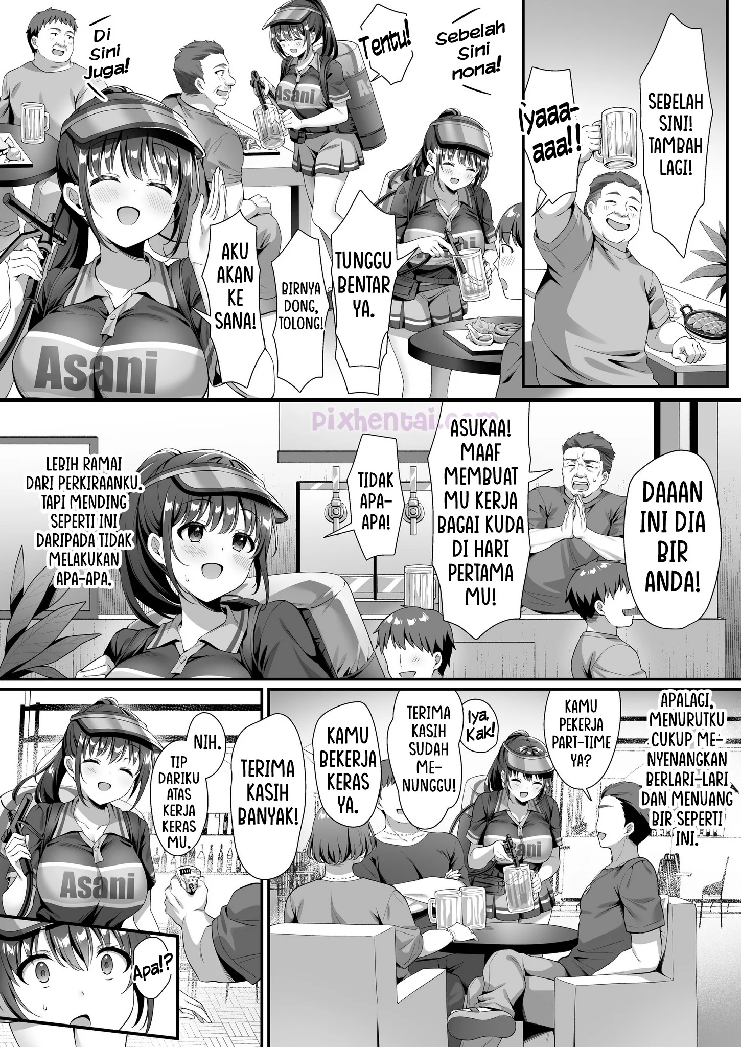Komik hentai xxx manga sex bokep Watashi Nusundemasen Beer Garden no Uriko Baito ni Kita Dake Nanoni 6